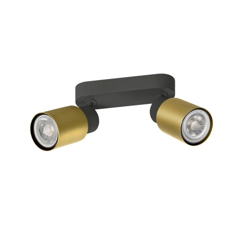 PURI 2.0 Tube  long  max 2x 6W GU10 black / gold_1