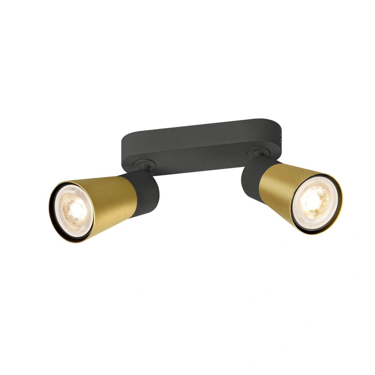PURI 2.0 Cone  long  max 2x 6W GU10 black / gold