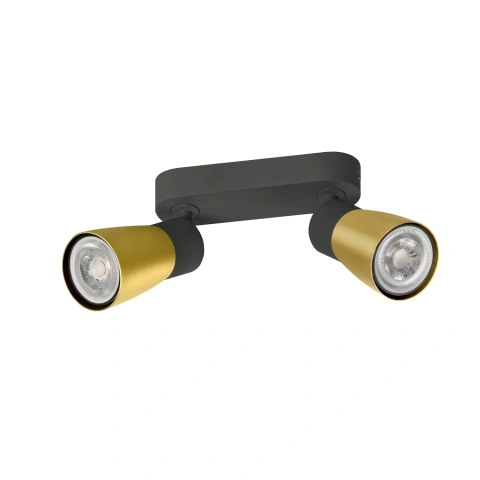 PURI 2.0 Dome  long  max 2x 6W GU10 black / gold_1