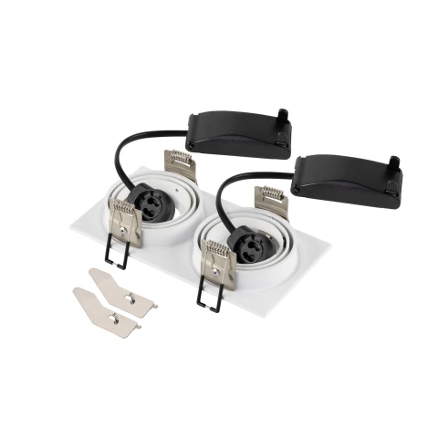 NEW TRIA155  square 2 x GU10 two-flame white_1