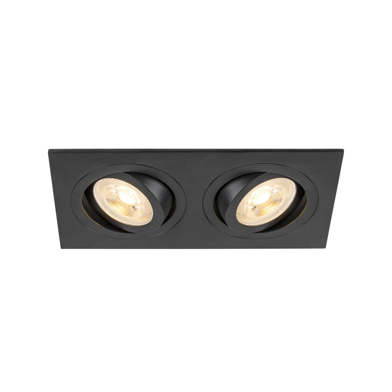 NEW TRIA155  square 2 x GU10 two-flame black