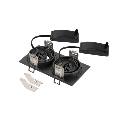 NEW TRIA155  square 2 x GU10 two-flame black_1
