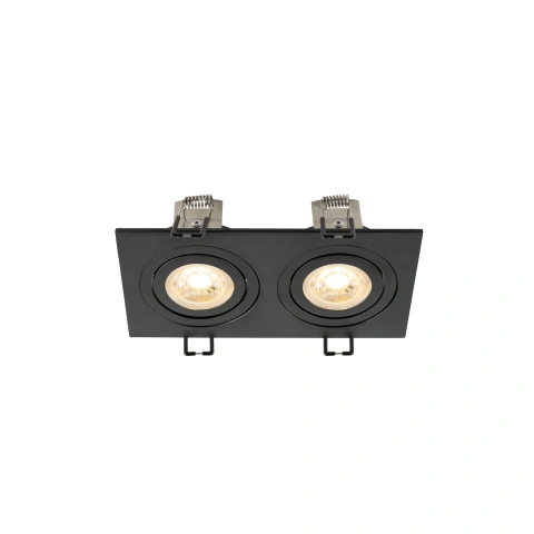 NEW TRIA155  square 2 x GU10 two-flame black_2