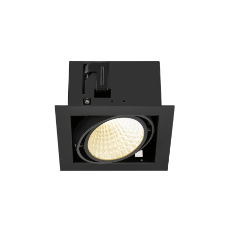 KADUX Recessed ceiling light single 3K DALI Touch 30° black