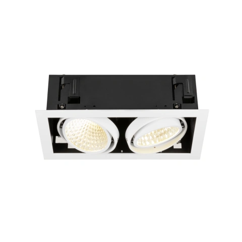 KADUX Recessed ceiling light double 3K DALI Touch 30° white