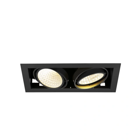 KADUX Recessed ceiling light double 3K DALI Touch 30° black_2