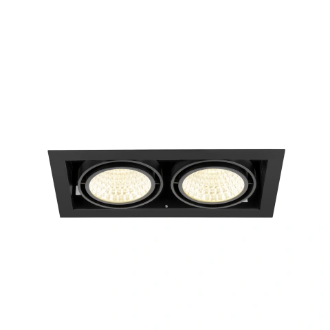 KADUX Recessed ceiling light double 3K DALI Touch 30° black_4