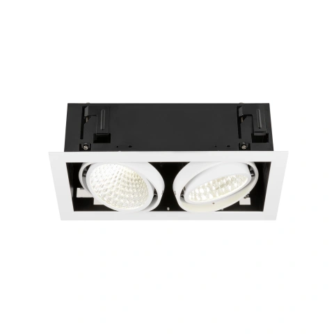KADUX Recessed ceiling light double 4K DALI Touch 30° white
