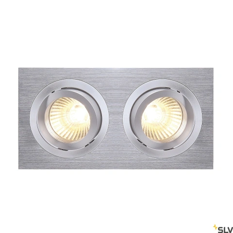 NEW TRIA II GU10 downlight, rectangular, AL satinat_1