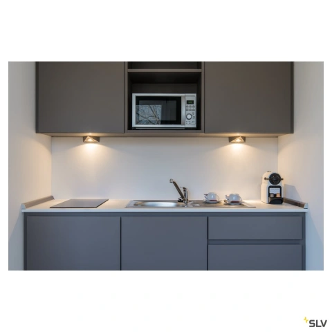 Downlight DL 126 LED, rotund, crom, 3W LED, alb cald, 12V_2