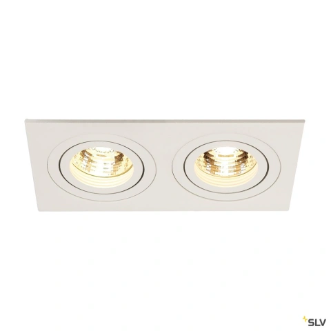 NEW TRIA II GU10, rectangular, alb mat, max. 2x 50W_2