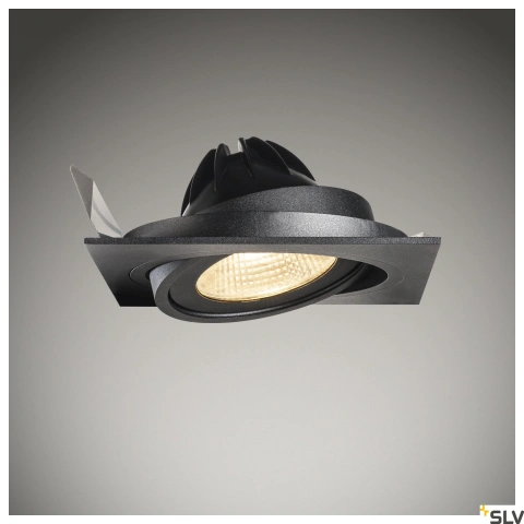 NEW TRIA I ES111 patrat,negru.GU10, max. 75W, incl. Blattf._1