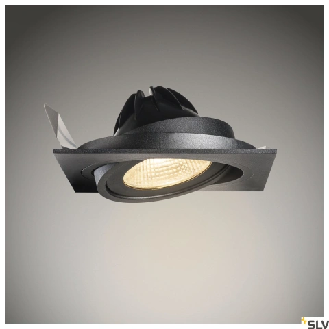NEW TRIA I ES111 patrat,negru.GU10, max. 75W, incl. Blattf._2