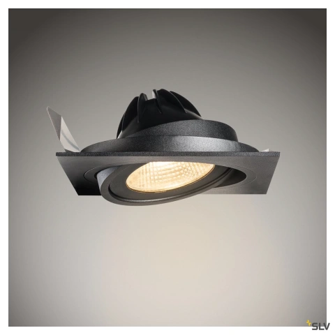 NEW TRIA I ES111 patrat,negru.GU10, max. 75W, incl. Blattf._3