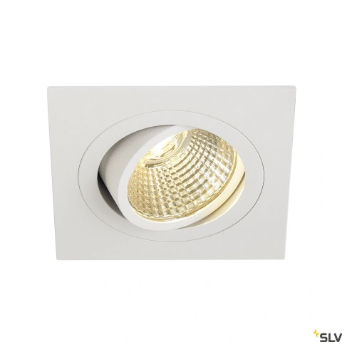 Set NEW TRIA LED DL SQUARE, alb mat, 6W, 2700K, 38°, incl. d