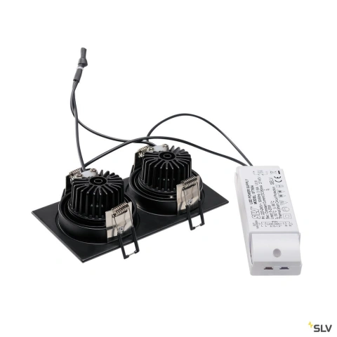 NEW TRIA2DL SQ.Set 2x6W UWWnegru2700K, 38°_1