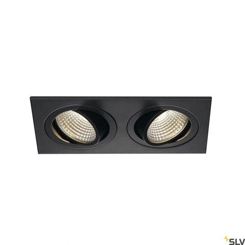 NEW TRIA2 DL SQ.Set 2x6W WWnegru3000K, 38°