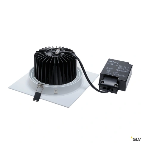 NEW TRIA LED DL patrat Set 25W3000K, 30°, alb mat_1