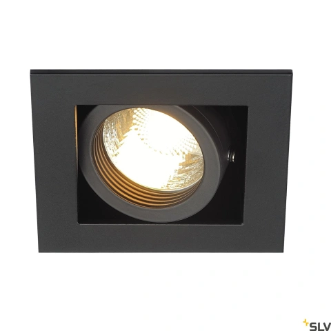 KADUX 1 GU10 joslight, patratnegru mat, max. 50W