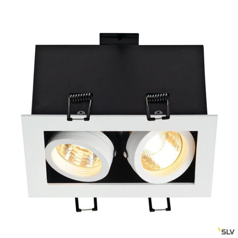 KADUX 2 GU10, patrat, albalb mat, max. 2x50W_1