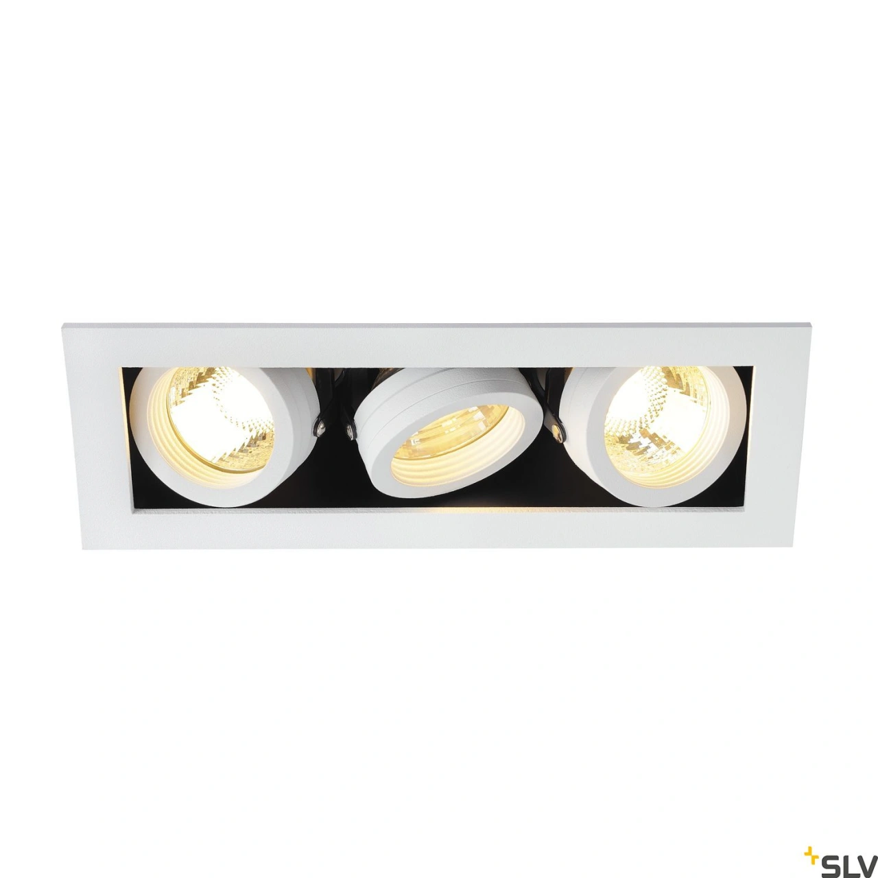 KADUX 3 GU10, patrat, albalb mat, max. 3x50W