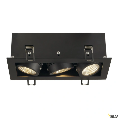 KADUX  LED Triple DL Set 3000K38°, negru mat