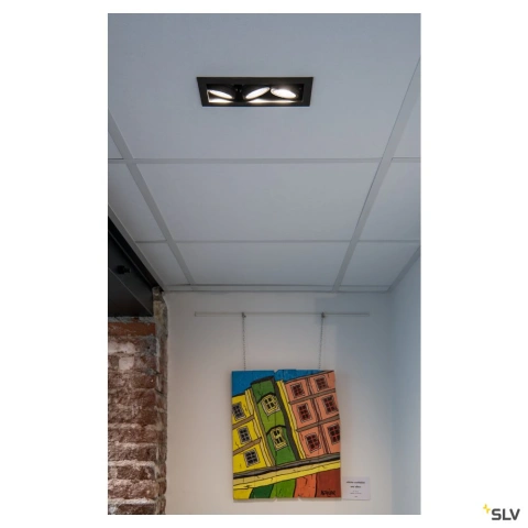 KADUX  LED Triple DL Set 3000K38°, negru mat_6