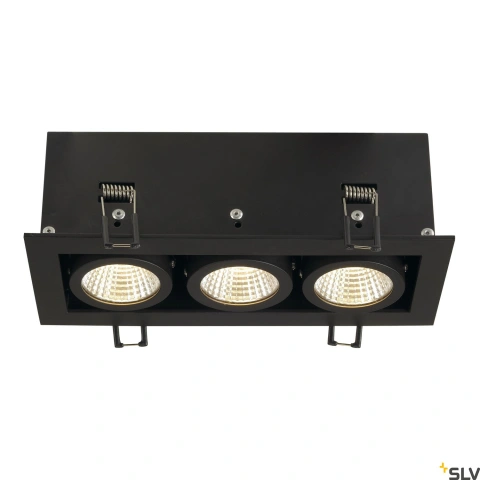KADUX  LED Triple DL Set 3000K38°, negru mat_2