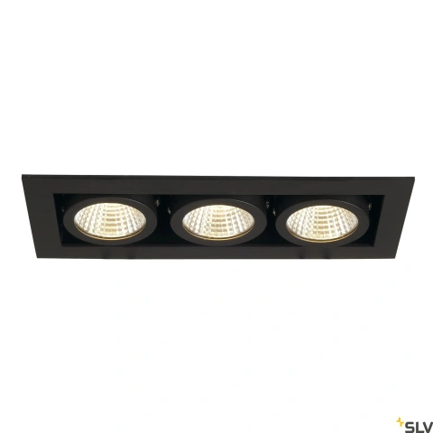 KADUX  LED Triple DL Set 3000K38°, negru mat_3