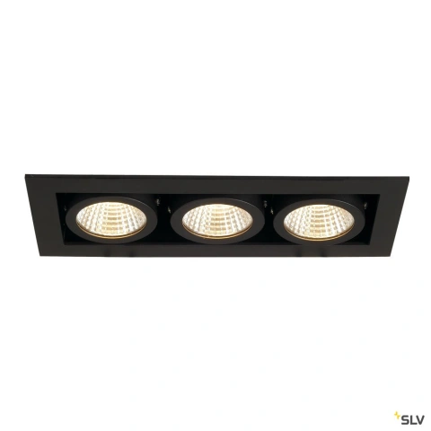 KADUX  LED Triple DL Set 3000K38°, negru mat_4