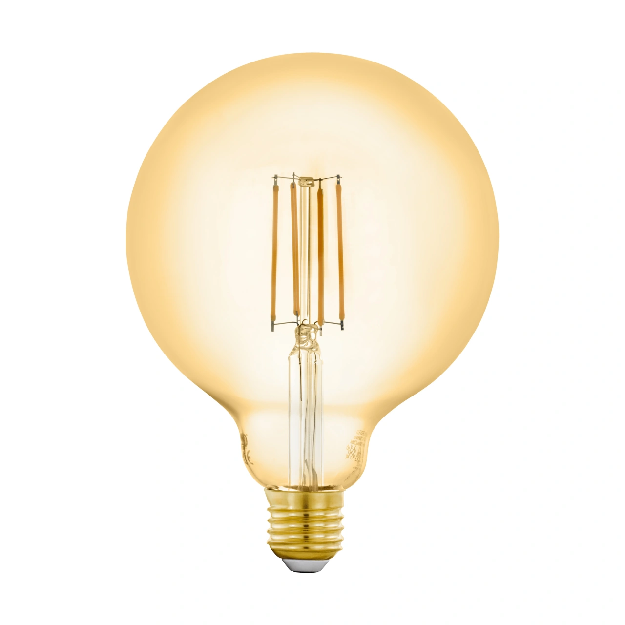 LM-E27-LED-FILAMENT AMBER GLOBE G125 6W/650lm 2200K dim