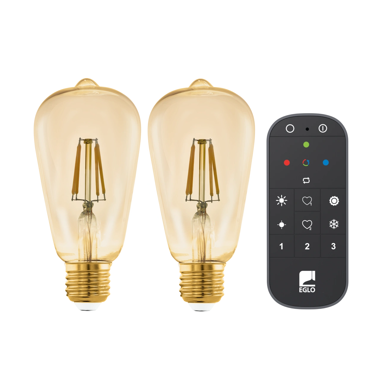 LM-ZIG-E27-A60 4,9W 2200K Dim 2er Set m  Remote control