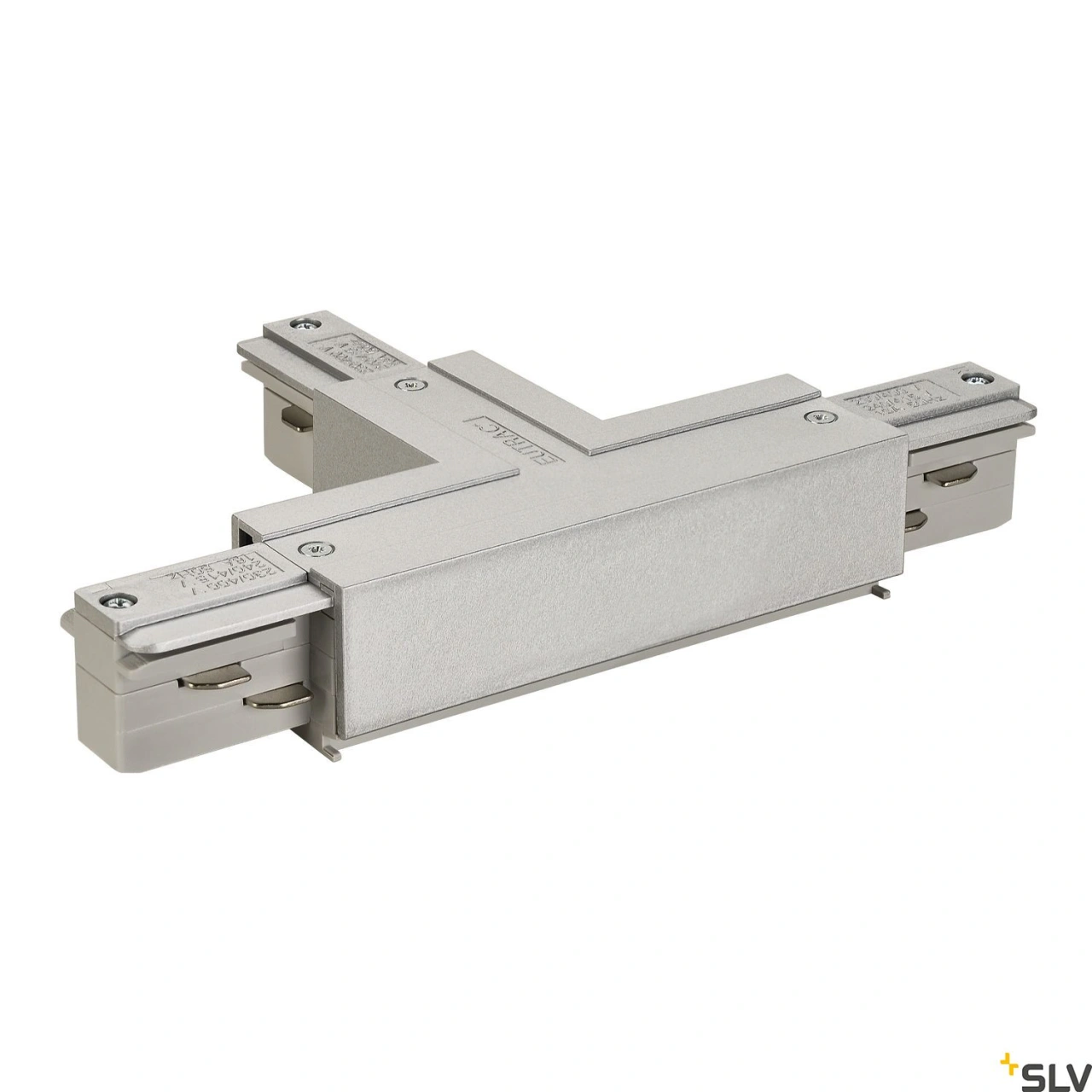 EUTRAC T-cuplă, protection conductor stânga, gri argintiu