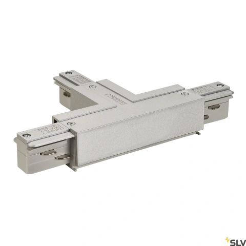EUTRAC T-cuplă, protection conductor stânga, gri argintiu