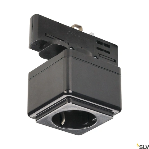 EUTRAC power soclu adaptor, negru