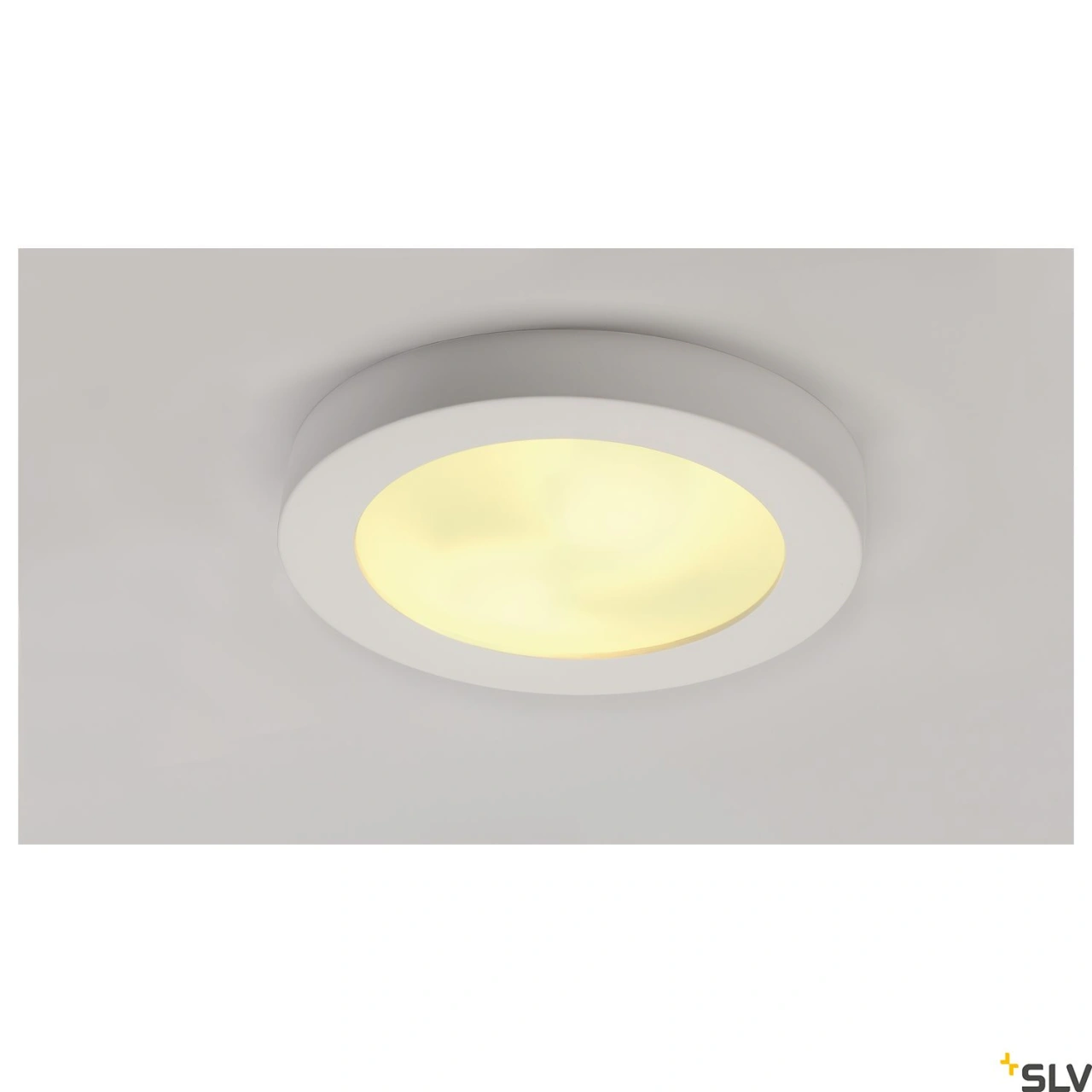 Plafonieră, GL 105 E27, rotund, alb plaster, max. 15W