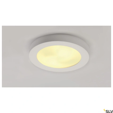 Plafonieră, GL 105 E27, rotund, alb plaster, max. 15W