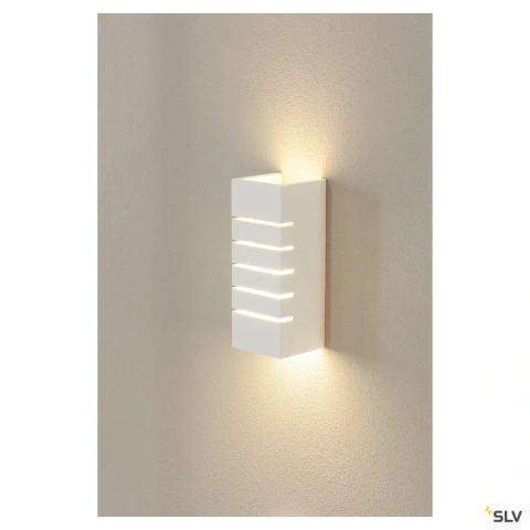 Aplică GL 100 SLOT, pătrat, gips alb, E14, max. 40W_4