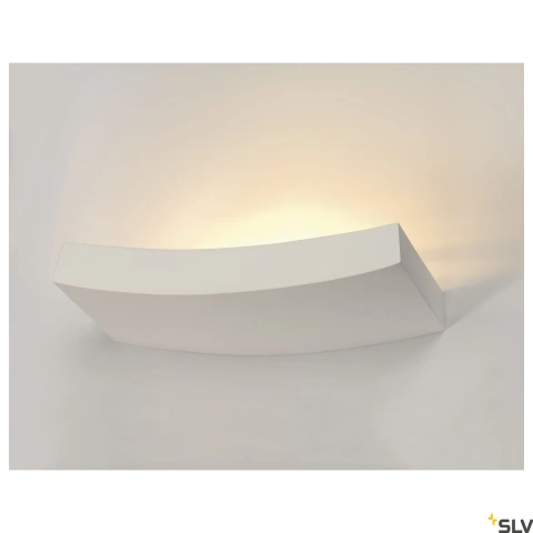 Aplică  GL 102 CURVE, gips alb, R7s 78mm, max. 100W