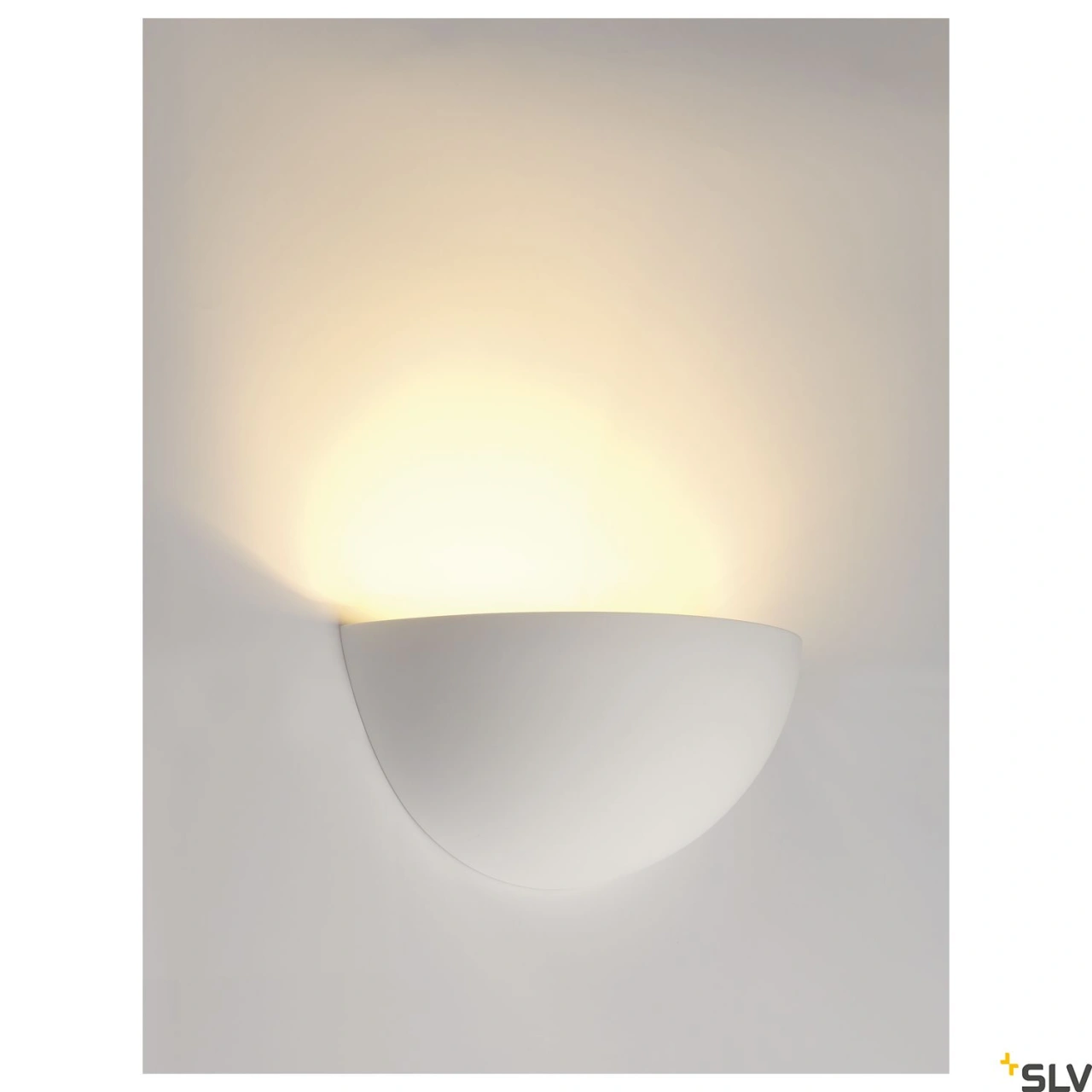 Aplica, GL 101 E14, semirotund, alb plaster, max. 40W
