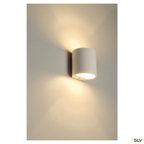 PLASTRA wall lamp, GL 104 ROUND, white plaster, G9, max. 42W_3