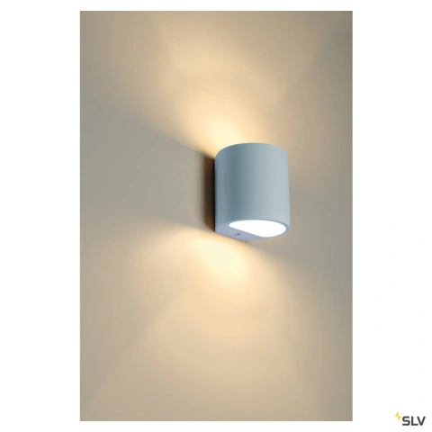 PLASTRA wall lamp, GL 104 ROUND, white plaster, G9, max. 42W_6