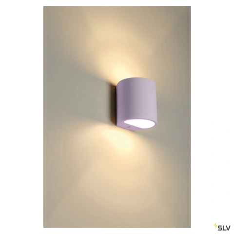PLASTRA wall lamp, GL 104 ROUND, white plaster, G9, max. 42W_7
