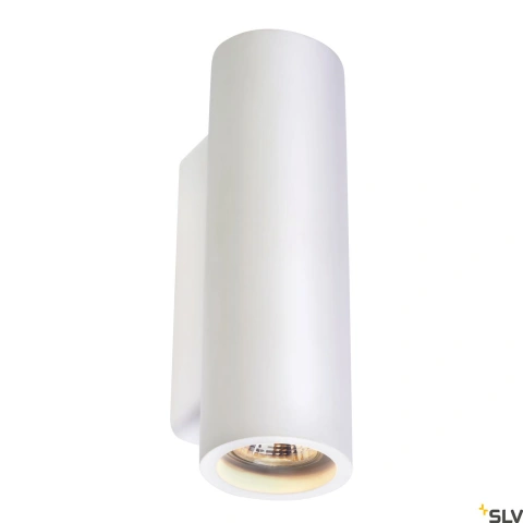 PLASTRA WL Tube, 2xGU10, Gipsrotund