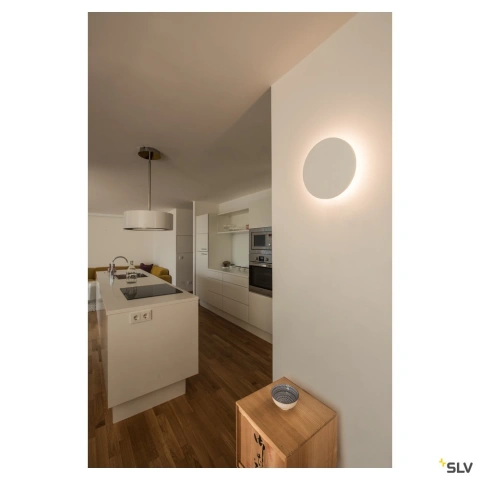 PLASTRA,rosuund,alber Gips,Ø30cmlampa de perete,LED,3000K_4