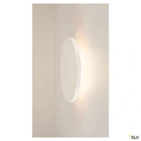 PLASTRA,rosuund,alber Gips,Ø30cmlampa de perete,LED,3000K_5