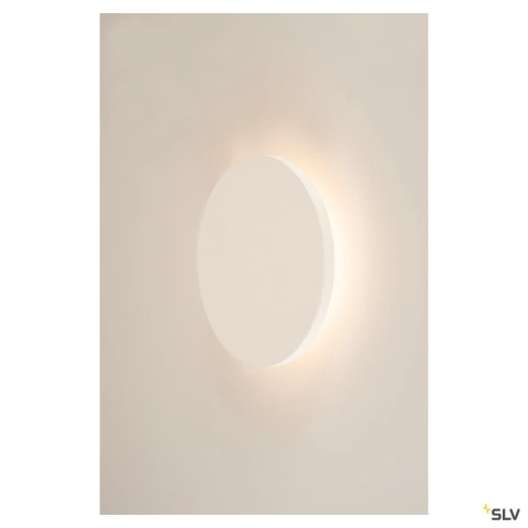 PLASTRA,rosuund,alber Gips,Ø30cmlampa de perete,LED,3000K_6
