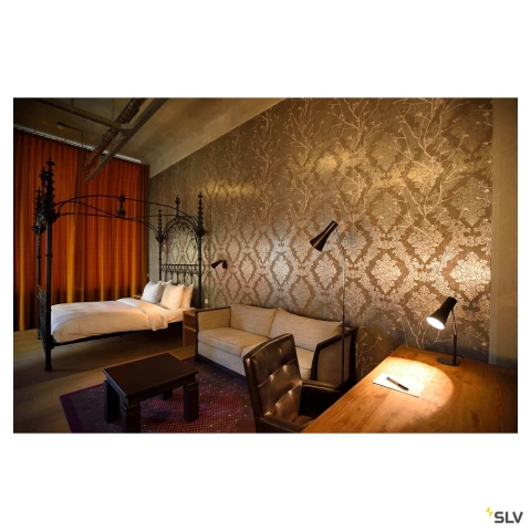 PHELIA,lampa perete,negru_1