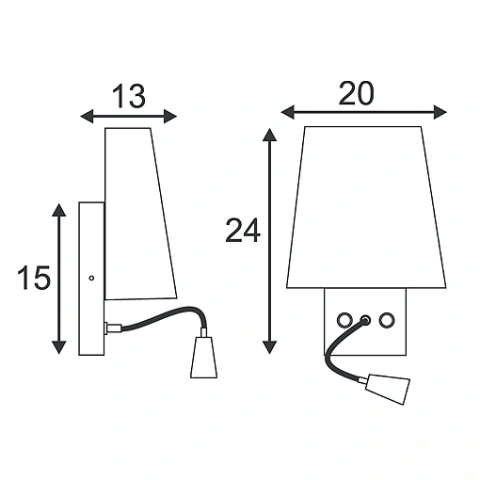 COUPA FLEXLED lampă de perete, alb cald LED_3