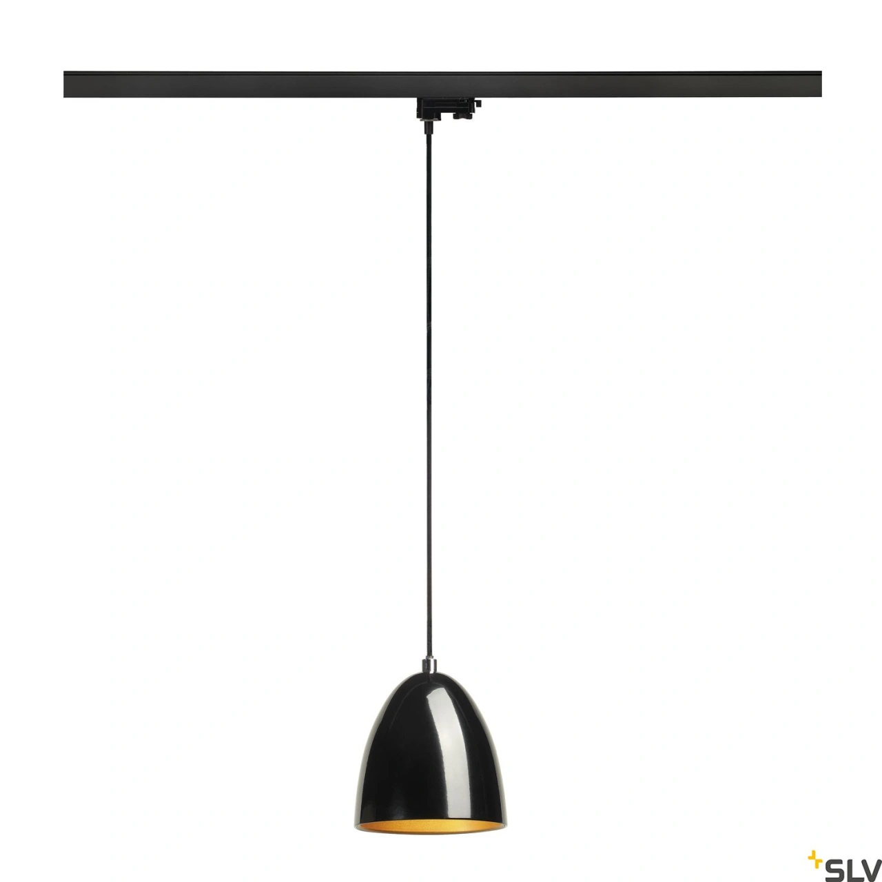 PARA CONE 14, GU10,negru/auriurotund, incl. negru 3P.-Adapt.